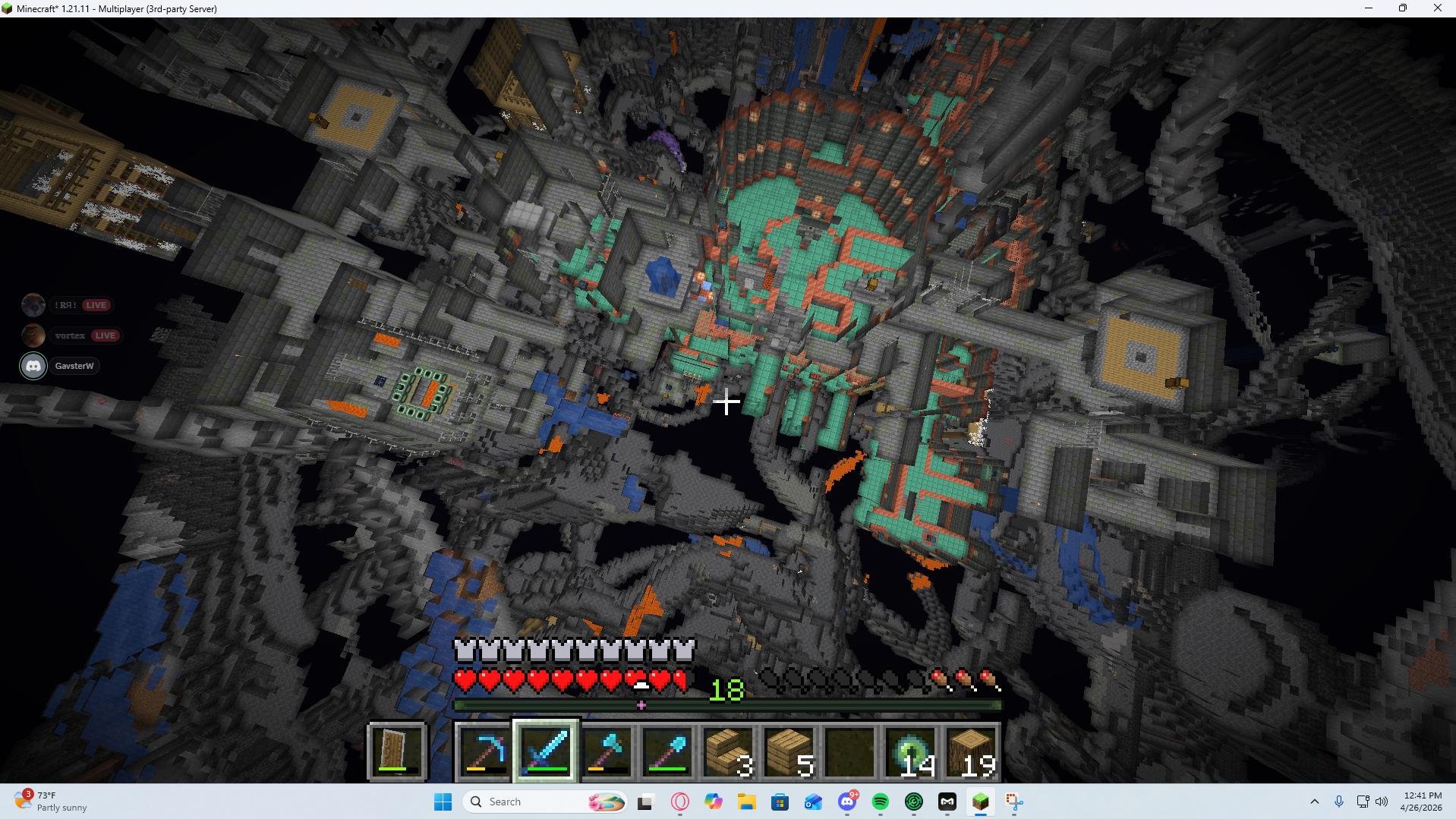 A massive underground Minecraft find on Chippedsmp